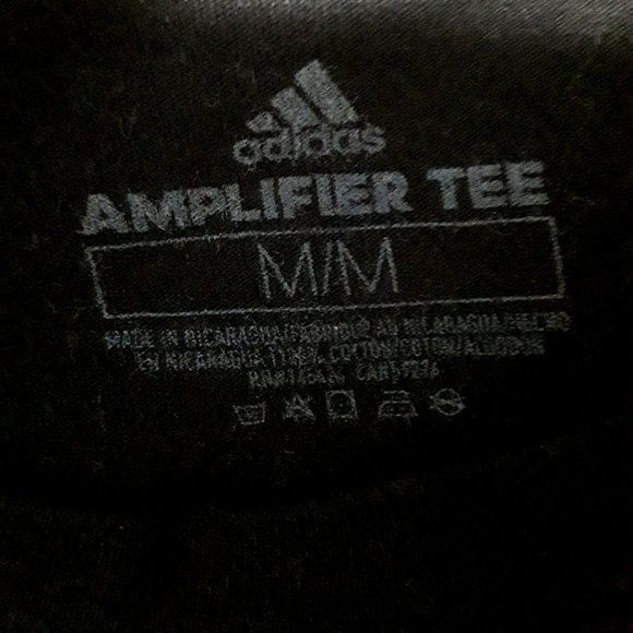 New Without Tags! Classic Adidas logo Black Cotton T-Shirt - Picture 3 of 3